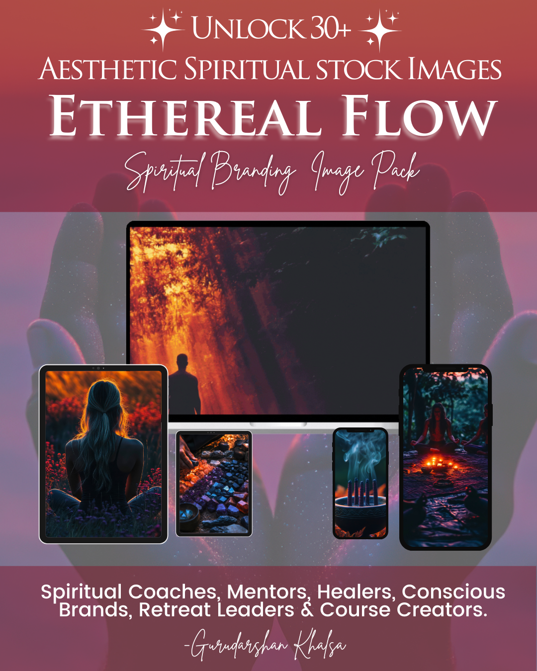 Ethereal Flow Spiritual Stock Image Pack